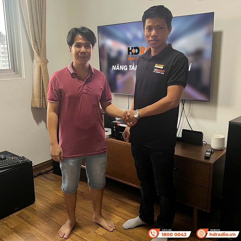 Lắp đặt Dàn nghe nhạc xem phim cực hay cho anh Thuận ở Hồ Chí Minh